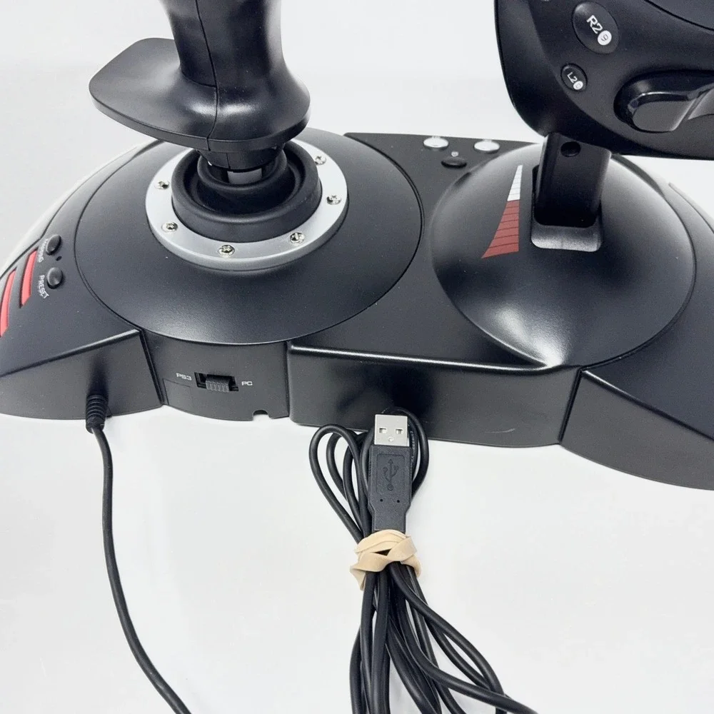 THRUSTMASTER T-Flight Hotas X V.2 Simulator Stick Game USB PC PS3 Joystick Black